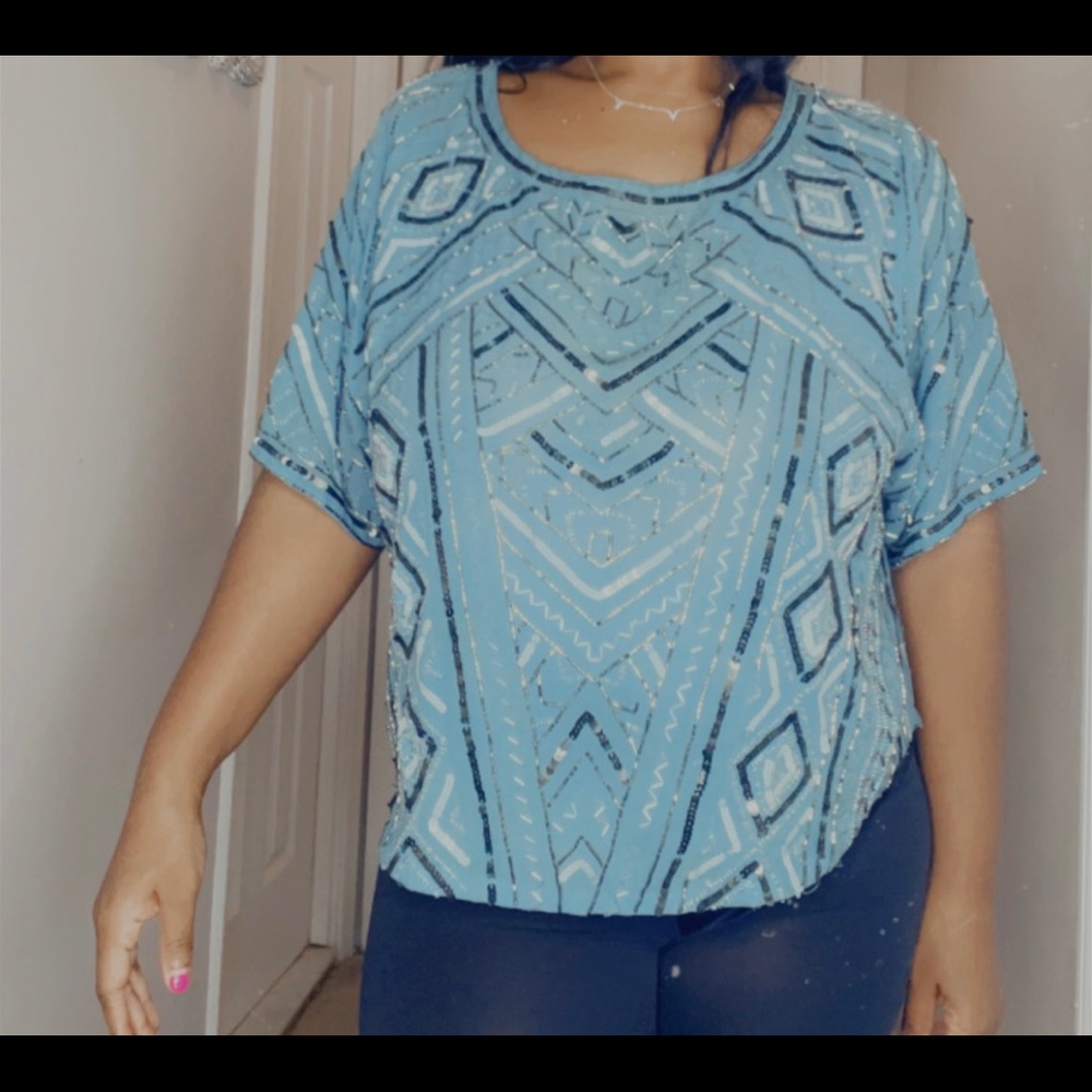 Sequin top